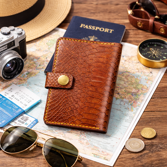 Handmade Full-Grain Leather Passport Holder